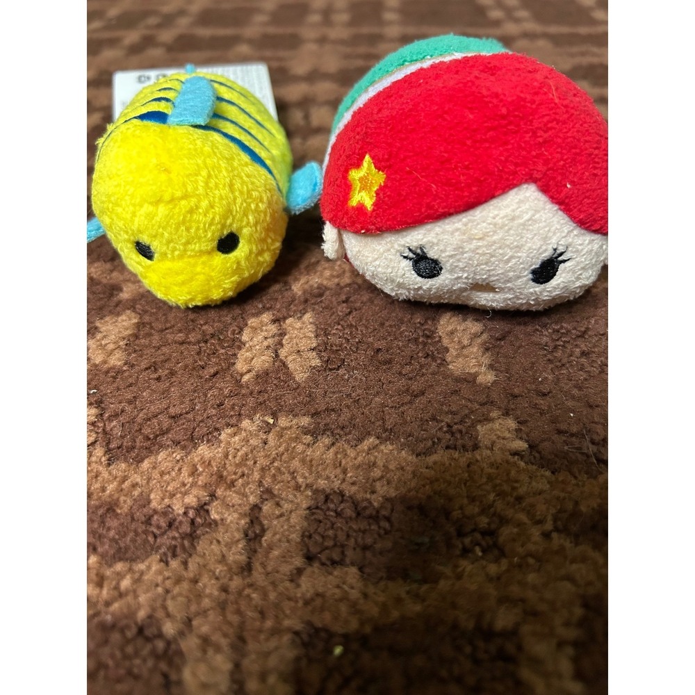 Disney Tsum Tsum Little‎ Mermaid Ariel Flounder Plush Toy (Ariel tested)